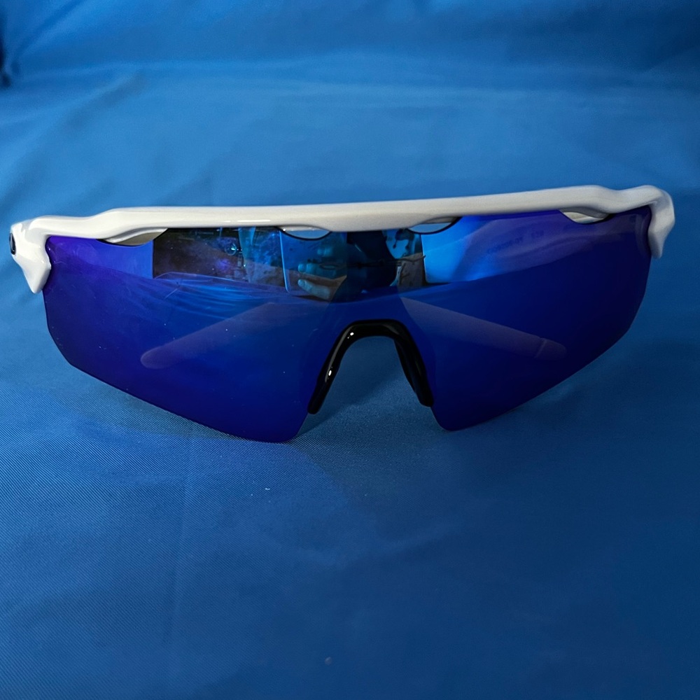 Oakley Blue and White Sunglasses